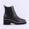Paul Green Wedge Heel Chelsea Boot - Black Leather